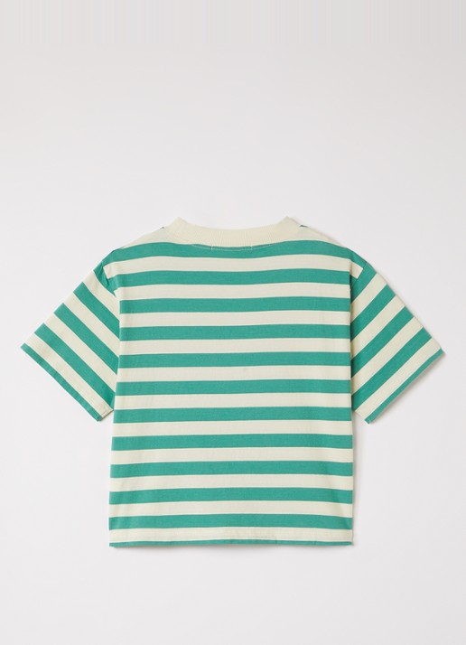 BOBO CHOSES T-shirt met logoprint - voorkant 2 groen