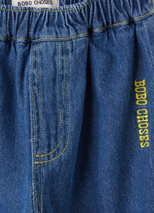 BOBO CHOSES Taxi loose fit jeans met logo - detail 3 indigo
