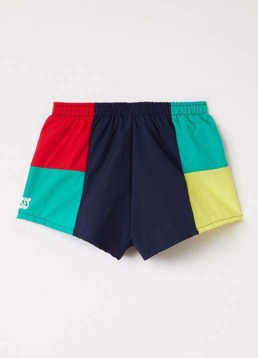 BOBO CHOSES Zwemshorts met logoprint - voorkant 2 donkerblauw