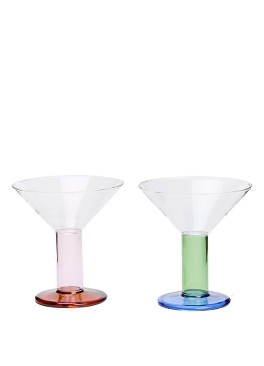 Bodum Chunky martini glas 15 cl set van 2