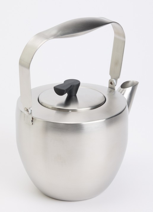 Bodum Columbia theepot met filter 1,5 liter - voorkant 3 zilver