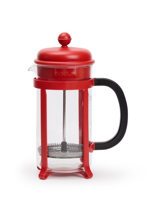 Bodum Java cafetière 8-kops - voorkant rood