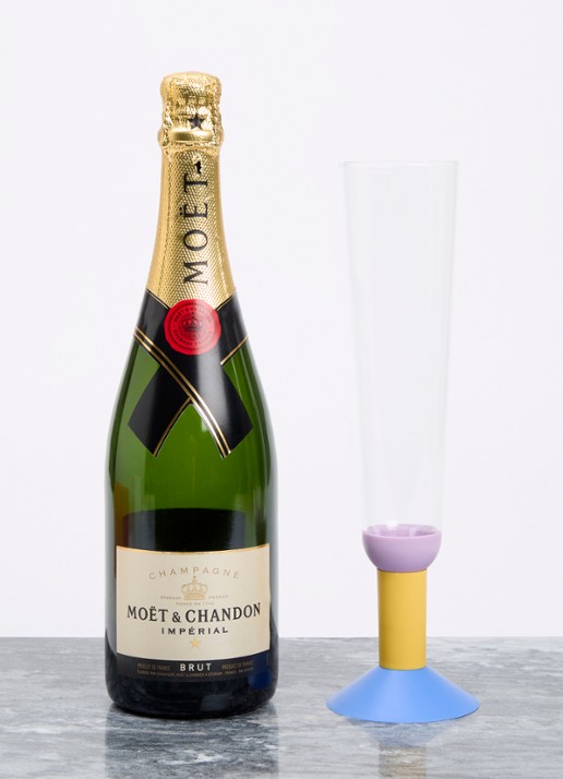Bodum Oktett champagneglas 30 cl set van 2 - voorkant 2 transparant