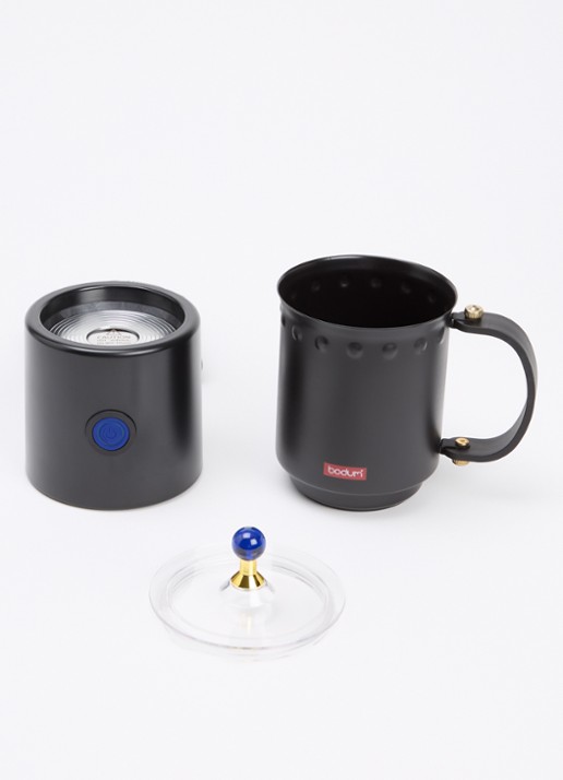Bodum Ottoni melkopschuimer 40 cl 12309 - voorkant 2 zwart