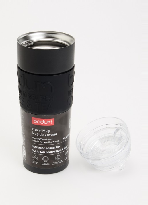 Bodum Travel Mug Vacuum thermosbeker 45 cl - voorkant 2 zwart