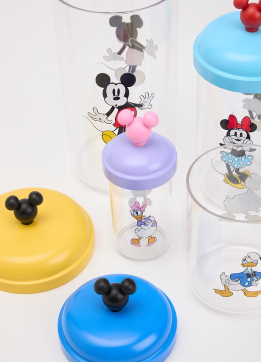 Bodum Voorraadpot met print set van 4  - voorkant 2 multicolor