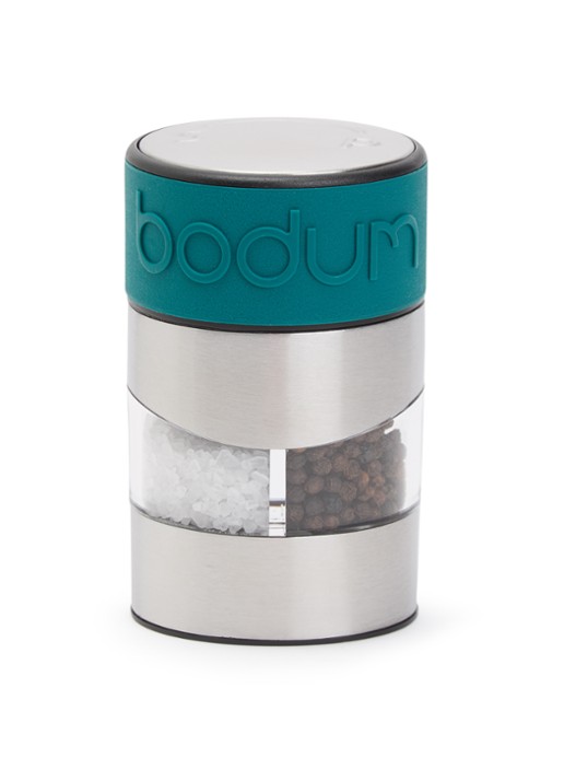Bodum Zout- en pepermolen 11 cm - voorkant zeegroen