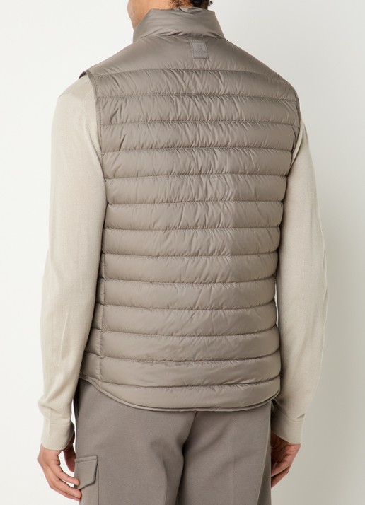 Boggi Milano Bodywarmer met ritszakken - achterkant zand