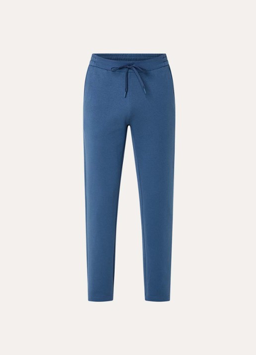 Boggi Milano Boggi regular fit joggingbroek met steekzakken - voorkant staalblauw