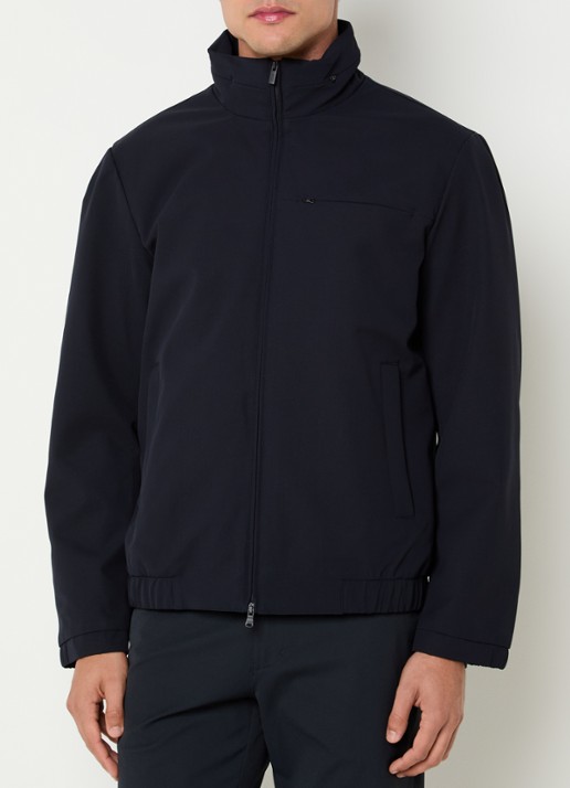Boggi Milano Bomberjack met steekzakken - detail 2 donkerblauw