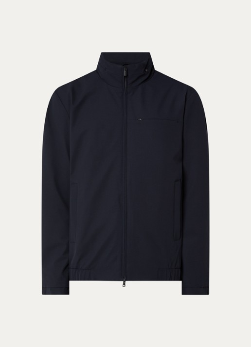 Boggi Milano Bomberjack met steekzakken - voorkant 3 donkerblauw