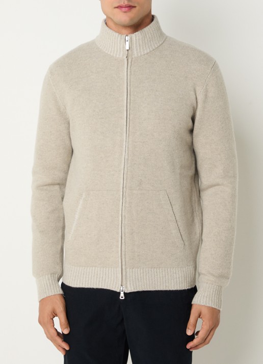 Boggi Milano Fijngebreid vest in kasjmierblend