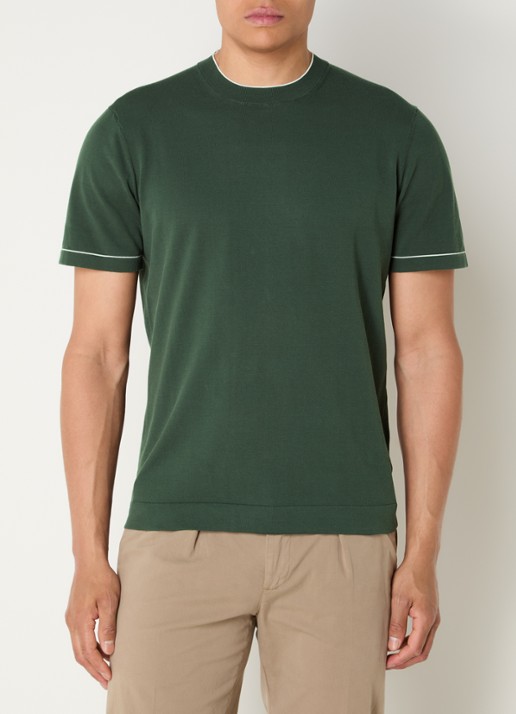 Boggi Milano Fijngebreide pullover met ronde hals