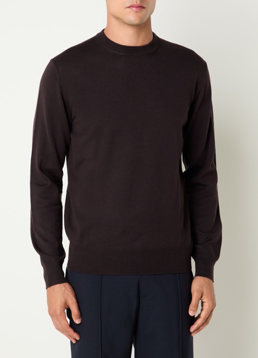 Boggi Milano Fijngebreide pullover van wol