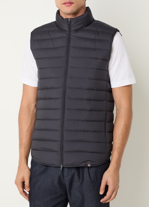 Boggi Milano Gewatteerde bodywarmer met donsvulling en ritszakken