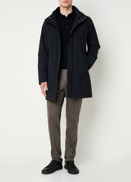 Boggi Milano Gewatteerde parka met uitneembare voering - voorkant 4 donkerblauw