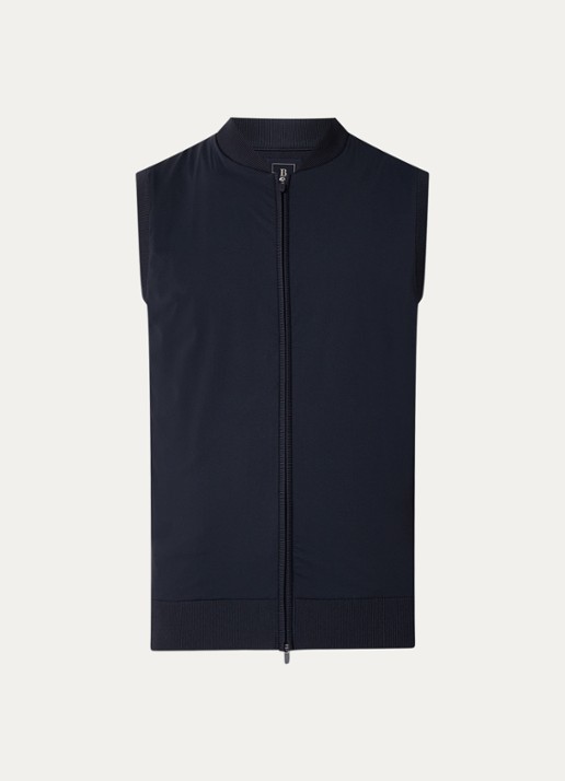 Boggi Milano Gilet met ritszakken - voorkant 3 donkerblauw