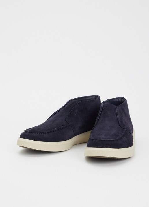 Boggi Milano Polacchino Cirrus slip-on van suède - detail 2 donkerblauw