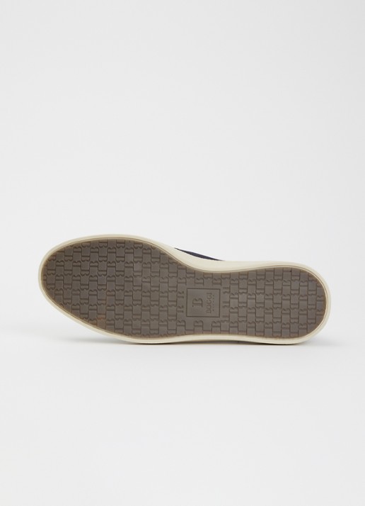 Boggi Milano Polacchino Cirrus slip-on van suède - detail 4 donkerblauw