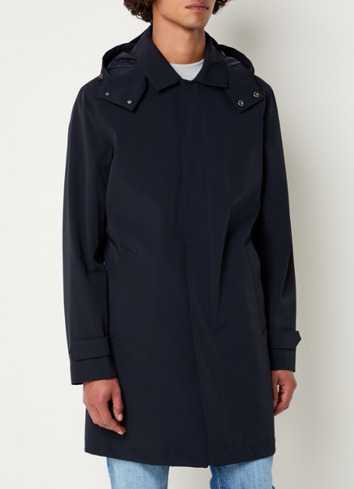 Boggi Milano Regenjack met capuchon