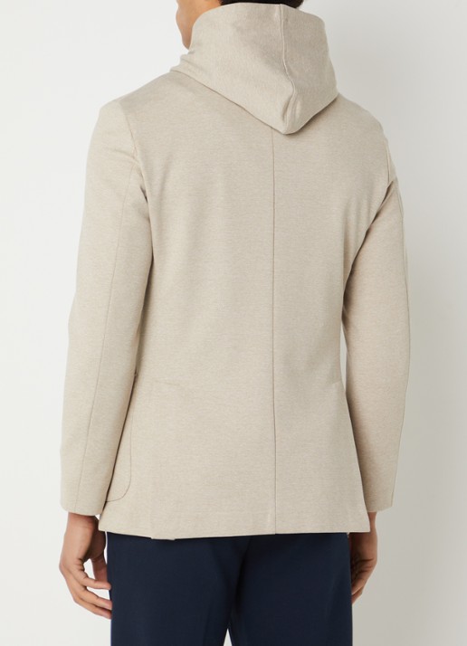 Boggi Milano Regular fit colbert met uitneembare voering - achterkant beige