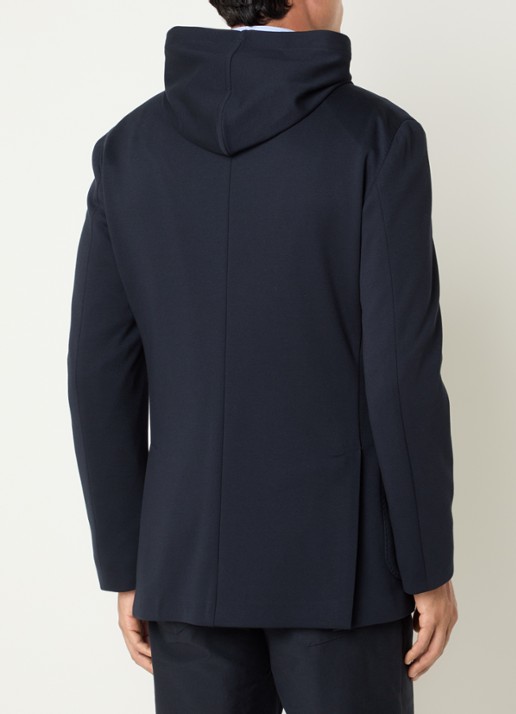 Boggi Milano Regular fit colbert met uitneembare voering - achterkant 4 donkerblauw