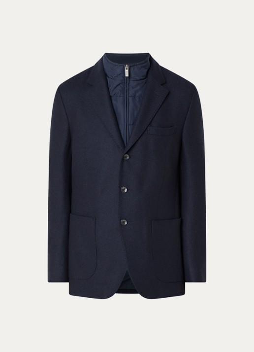 Boggi Milano Regular fit colbert met uitneembare voering - voorkant 2 donkerblauw