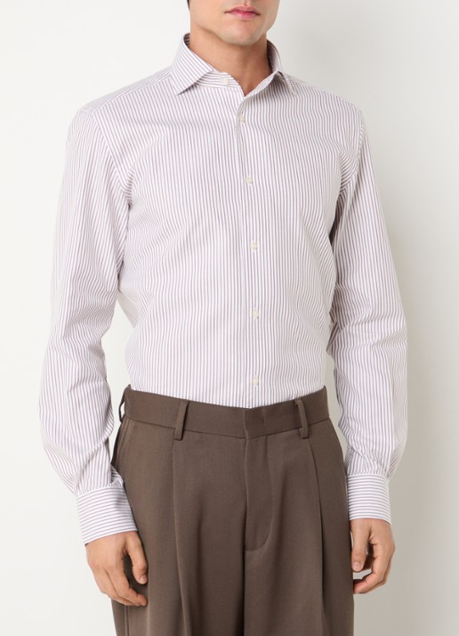 Boggi Milano Regular fit overhemd met streepprint