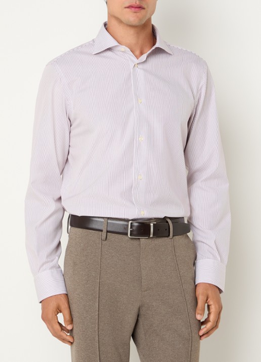 Boggi Milano Regular fit overhemd met streepprint
