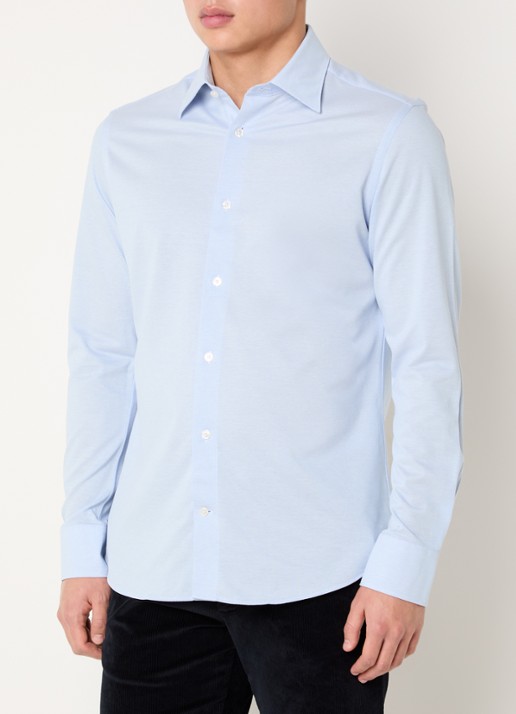 Boggi Milano Regular fit overhemd met stretch