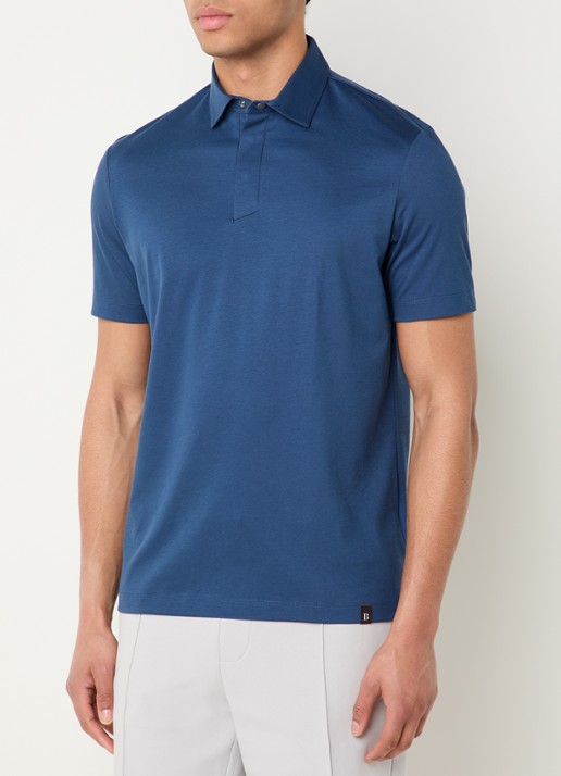 Boggi Milano Regular fit polo met stretch