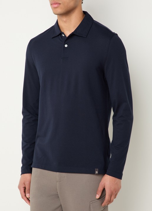 Boggi Milano Regular fit polo met stretch