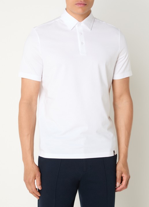 Boggi Milano Regular fit polo met stretch