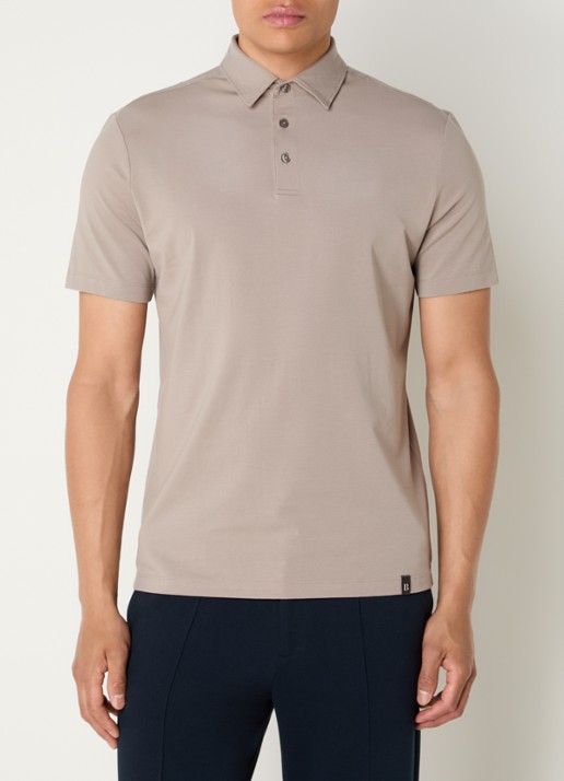 Boggi Milano Regular fit polo met stretch