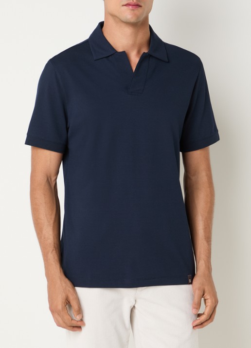 Boggi Milano Regular fit polo met stretch
