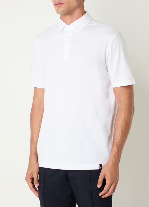 Boggi Milano Regular fit polo met stretch