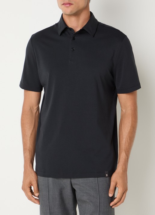Boggi Milano Regular fit polo met stretch
