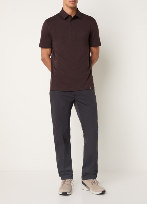Boggi Milano Slim fit chino met steekzakken - voorkant 2 donkergrijs