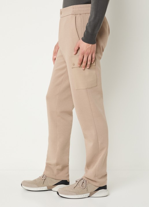 Boggi Milano Slim fit joggingbroek met klepzakken - detail 3 camel