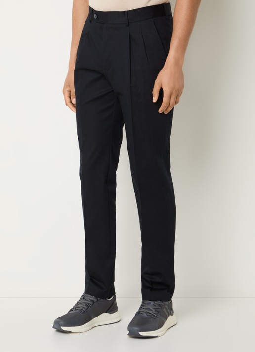 Boggi Milano Slim fit pantalon met steekzakken