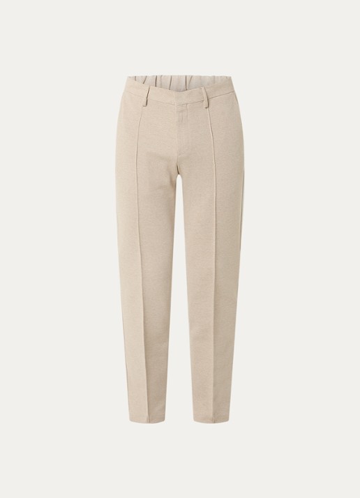 Boggi Milano Slim fit pantalon met steekzakken - voorkant 2 beige