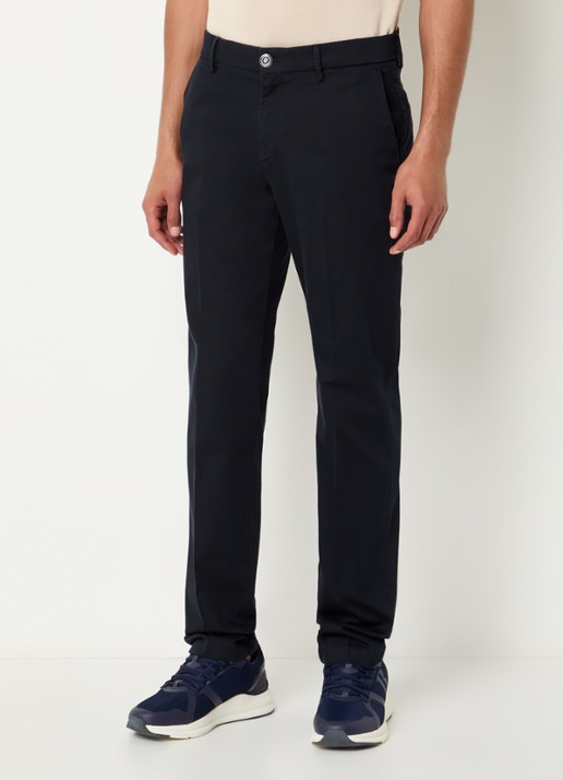 Boggi Milano Slim fit pantalon met steekzakken