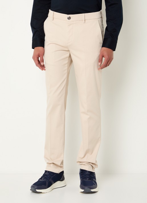 Boggi Milano Slim fit pantalon met steekzakken