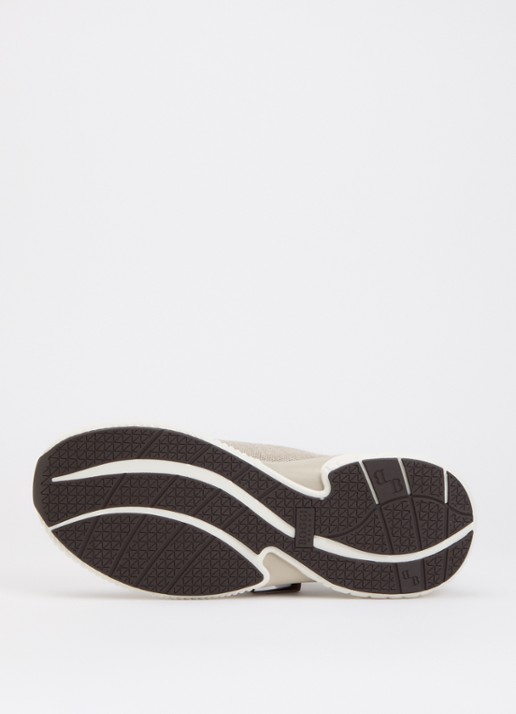 Boggi Milano Sneaker in wolblend met suède details - detail 3 beige