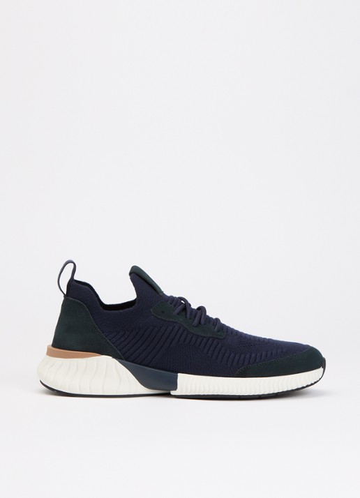 Boggi Milano Sneaker in wolblend met suède details