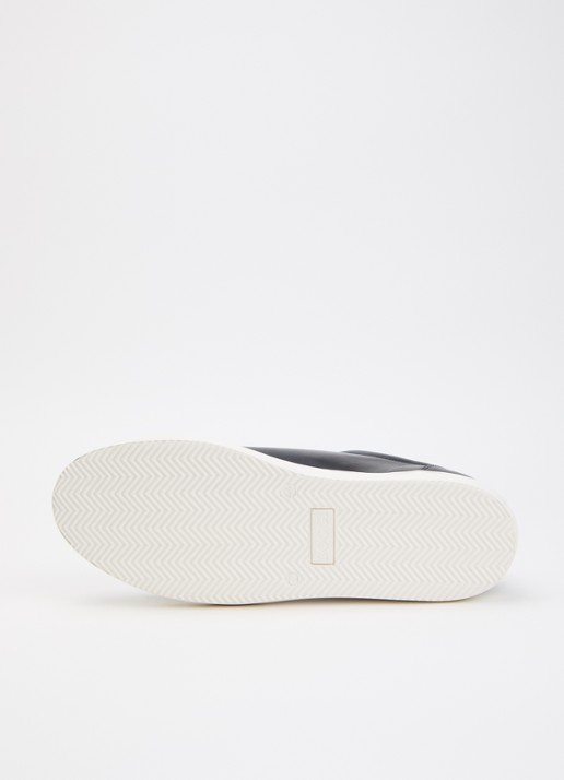 Boggi Milano Sneaker van leer met logo - detail 5 donkerblauw