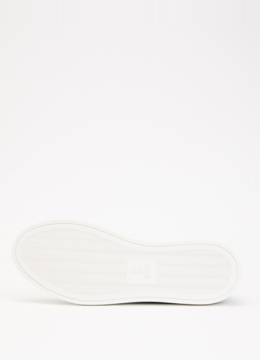 Boggi Milano Sneaker van leer met logo - detail 5 zwart