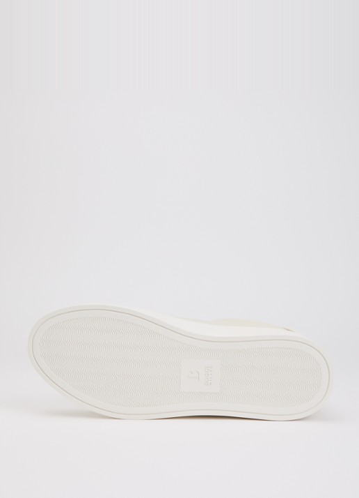 Boggi Milano Sneaker van leer - detail 4 gebroken wit