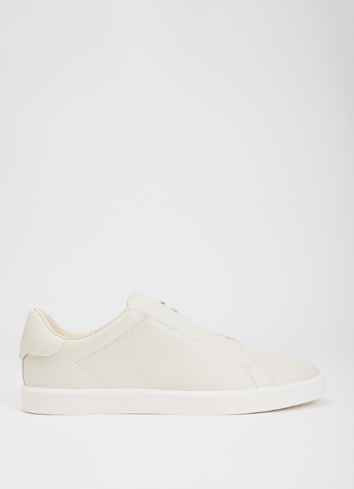 Boggi Milano Sneaker van leer - voorkant gebroken wit