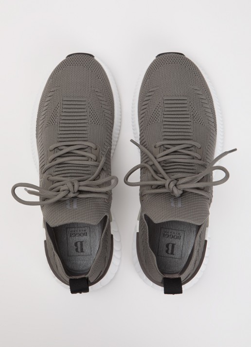Boggi Milano Sneaker van mesh met logo - detail 4 grijs